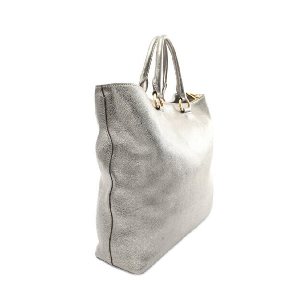 Prada Tote Silver Bag VITDAINO Leather